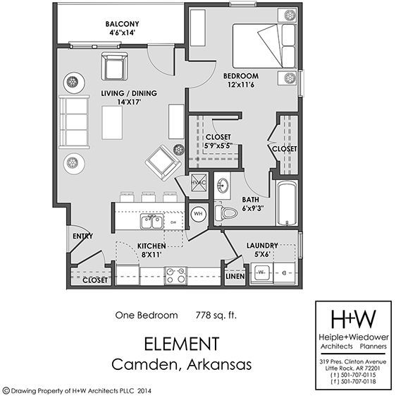 one bedroom layout