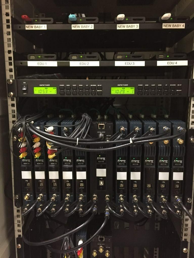 A Bunch of Wires Are Connected to A Computer in A Rack — MATV Systems Australia Pty Ltd in Wickham, NSW