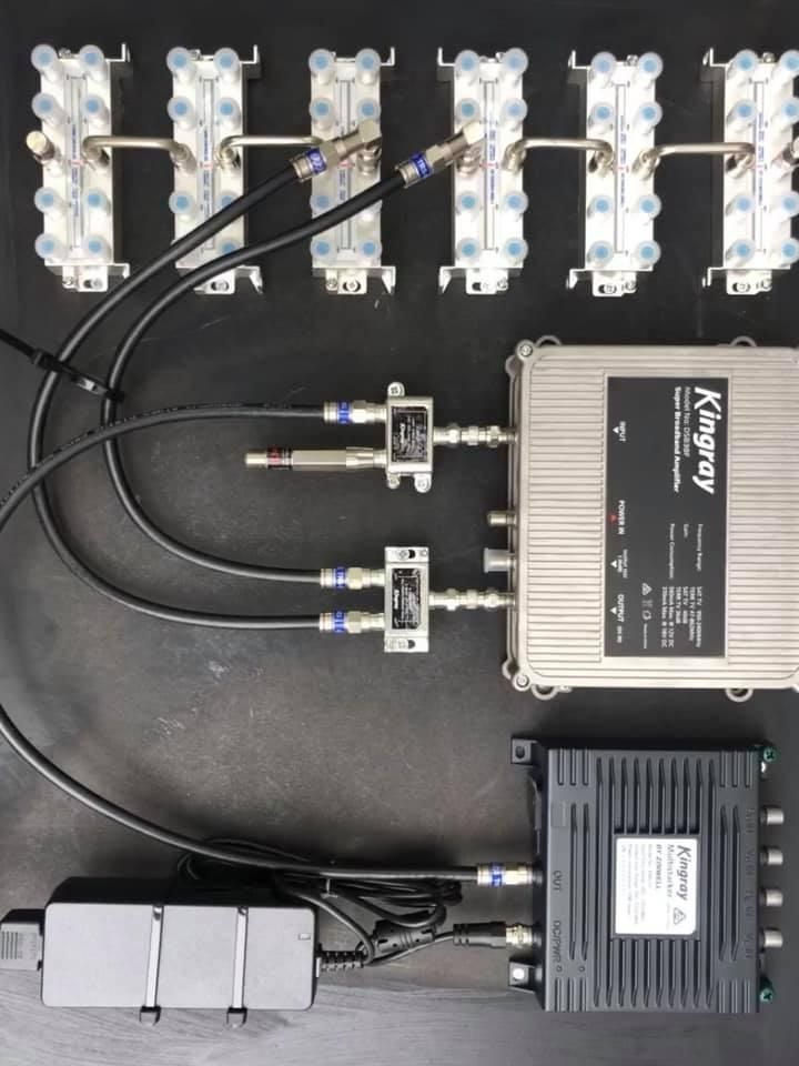 A Kingray Device Is Sitting on A Black Surface — MATV Systems Australia Pty Ltd in Coffs Harbour, ACT