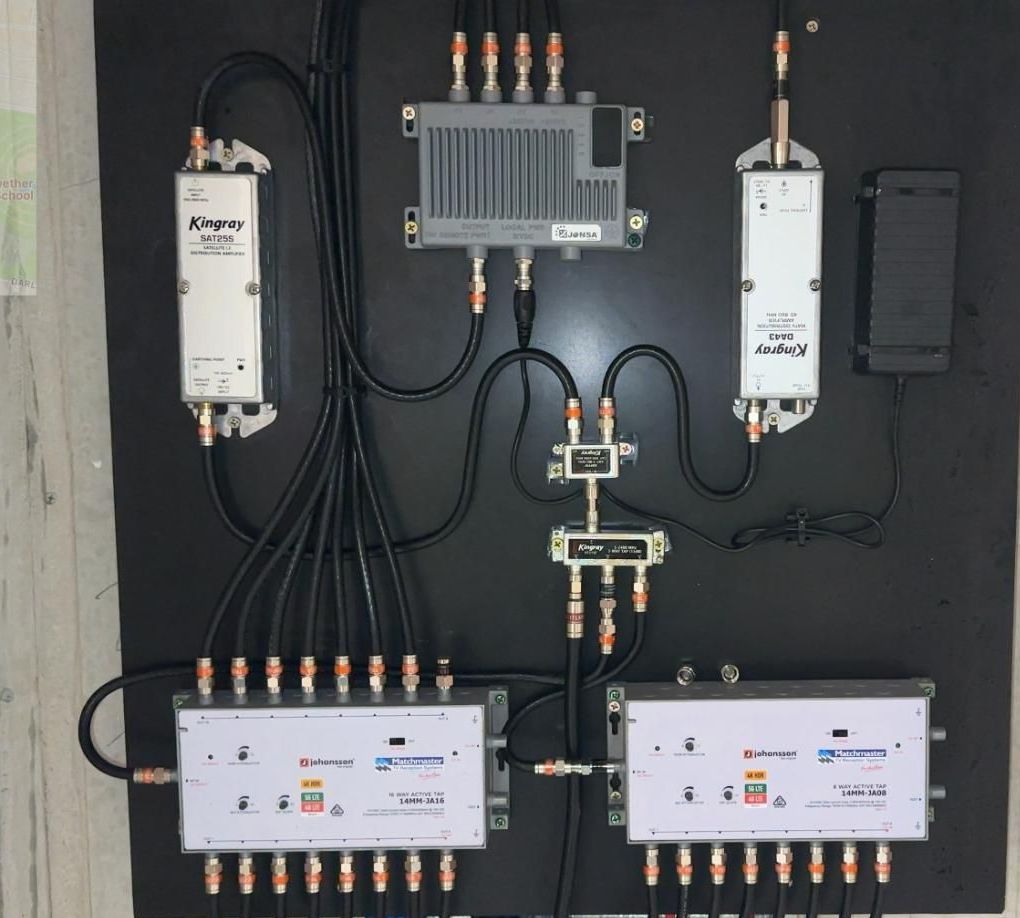 A Black Box with A Bunch of Wires Connected to It — MATV Systems Australia Pty Ltd in Wickham, NSW