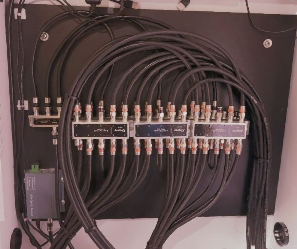 A Box with A Lot of Wires Coming Out Of It — MATV Systems Australia in Mayfield, NSW