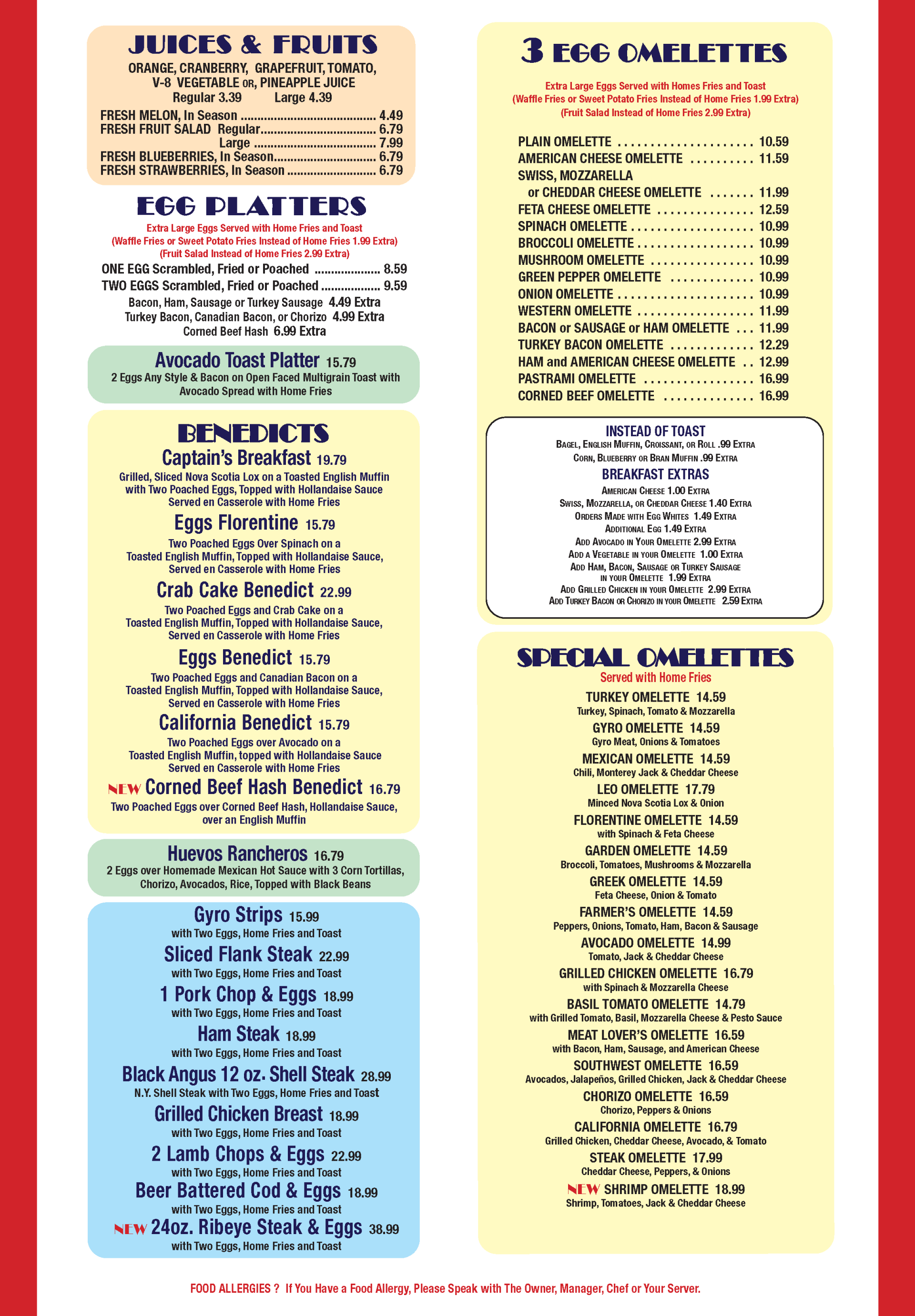 Menus | New Rochelle Diner - Serving New Rochelle, NY