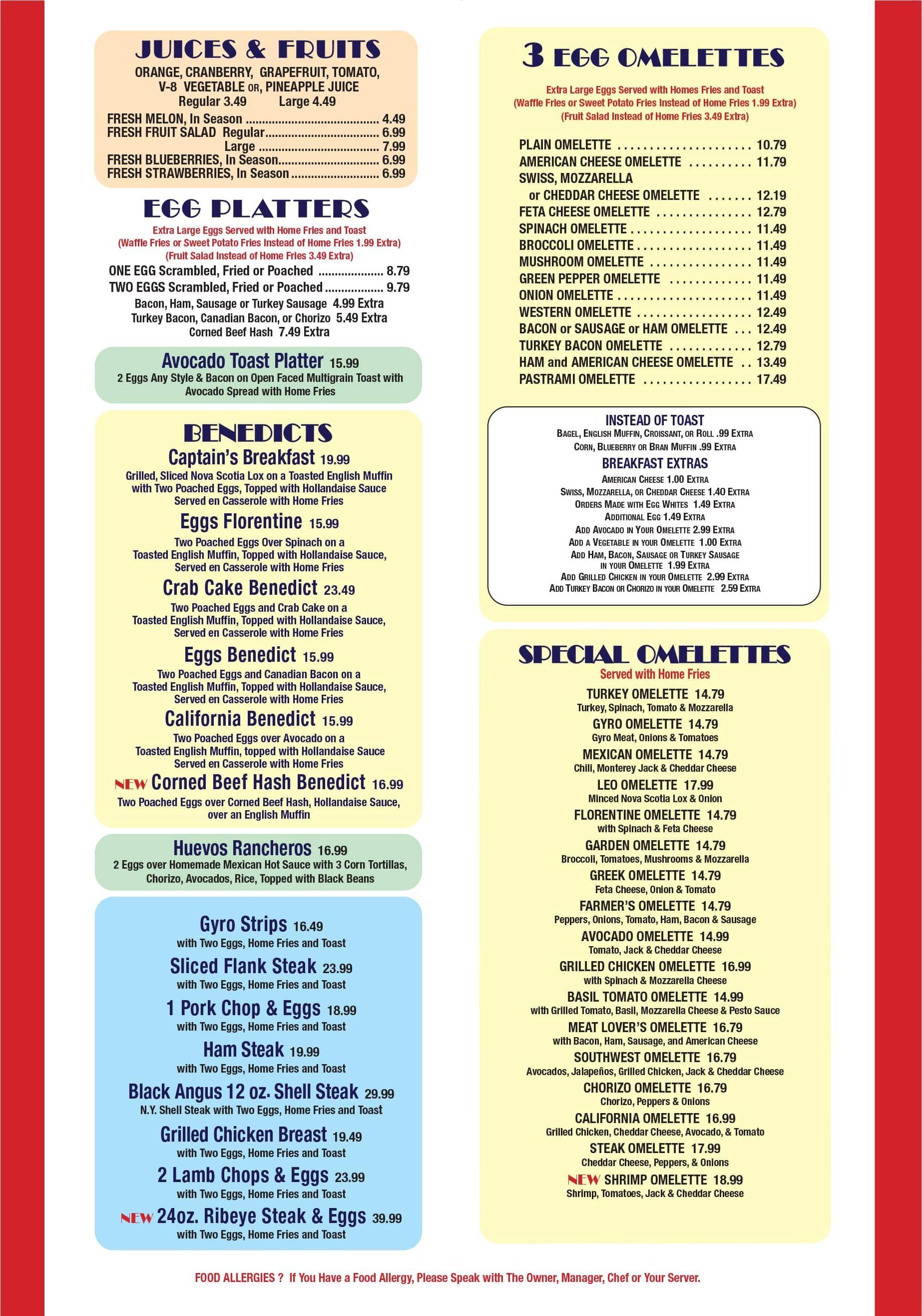 Menus | New Rochelle Diner - Serving New Rochelle, NY