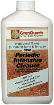 A bottle of periodic intensive cleaner for natural stone and terrazzo A bottle of periodic intensive cleaner for natural stone and terrazzo