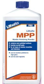 A bottle of lithofin mpp marble polishing powder A bottle of lithofin mpp marble polishing powder
