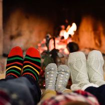 Cosy Socks Warming by the Fire