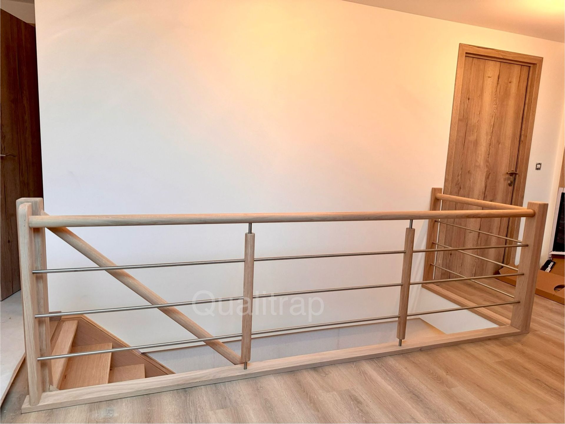 balustrade inox en hout
