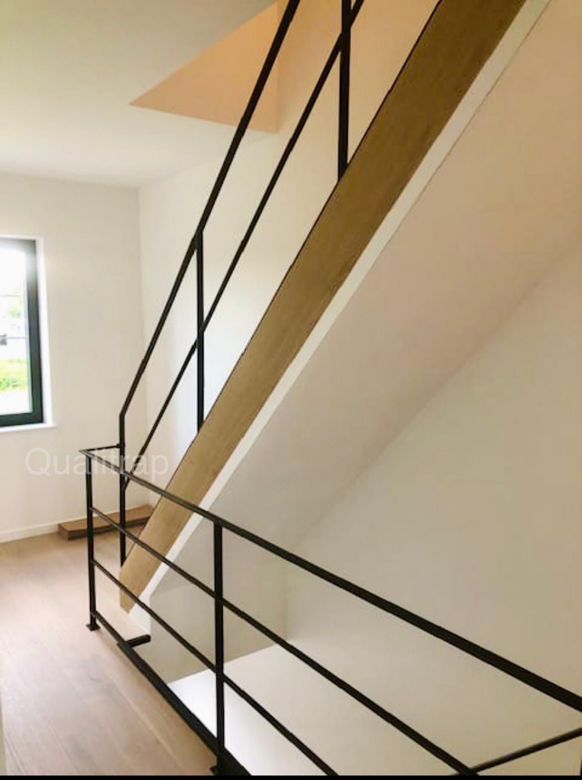 balustrade en leuning in metaal zwart