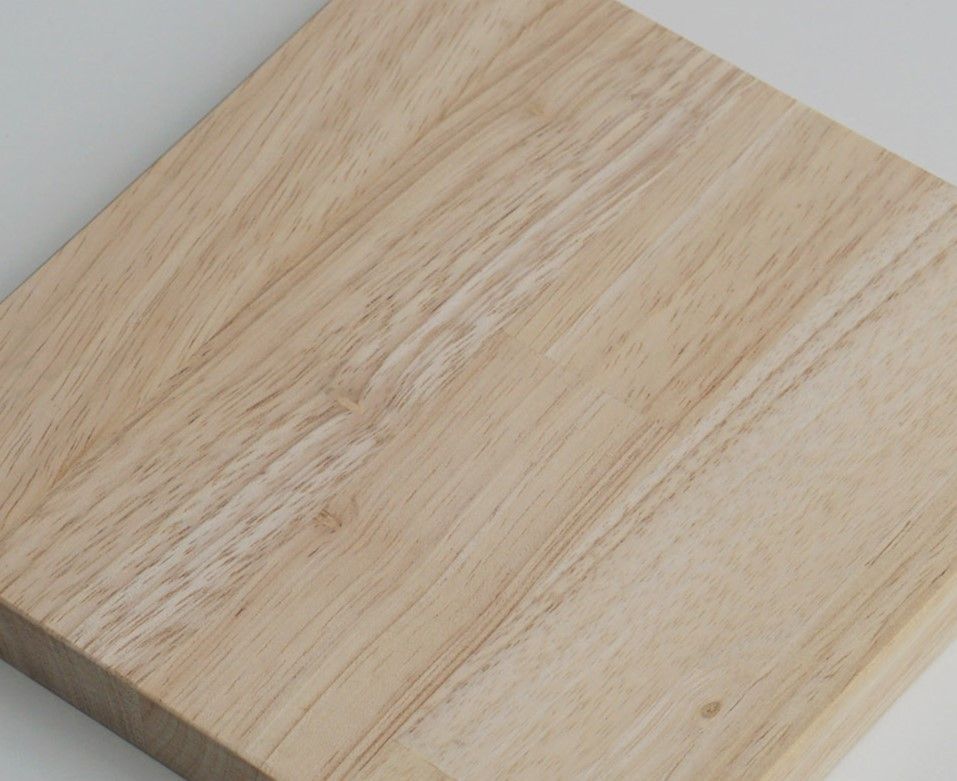 detailfoto houtsoort rubberwood