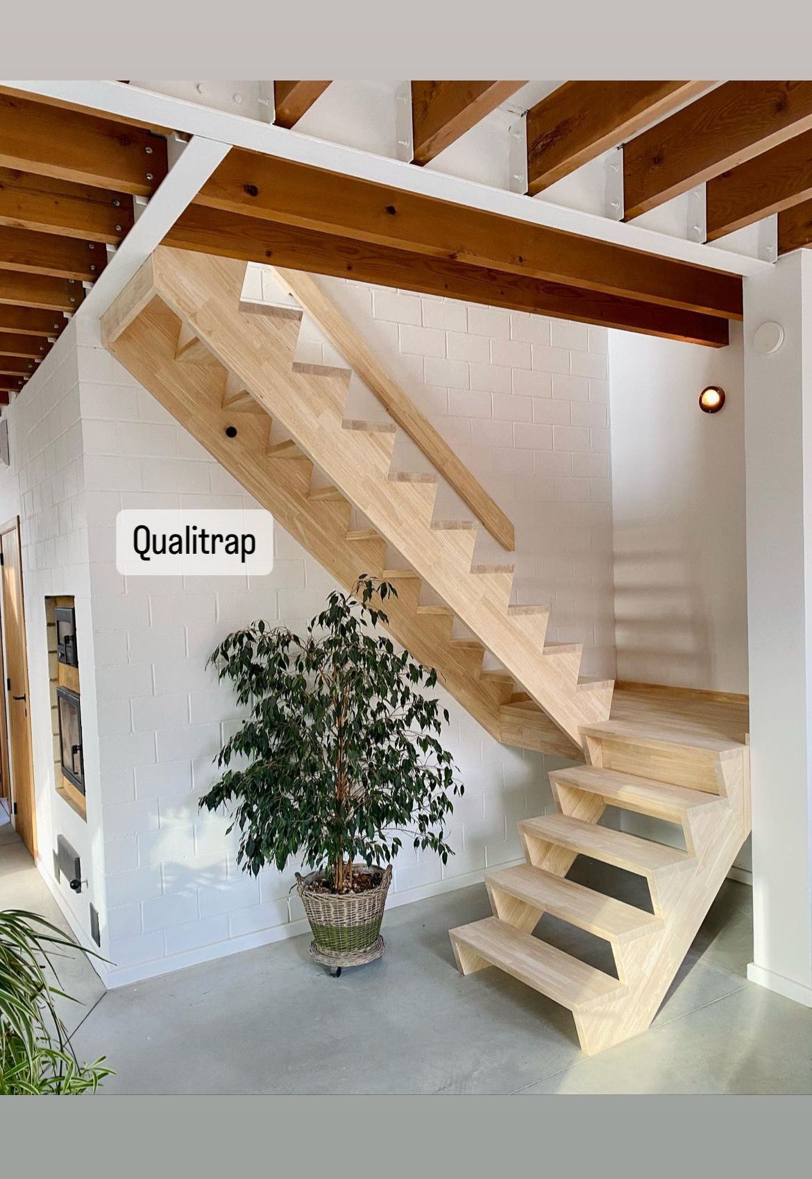 houten trap met Z-treden