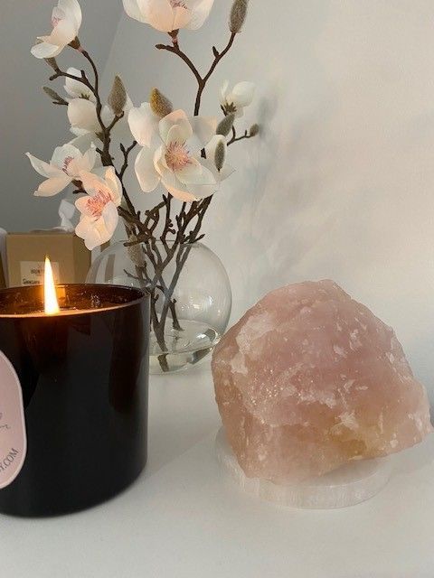 Candle, Crystal and and an Orchid in a Vase — Reiki in Newcastle