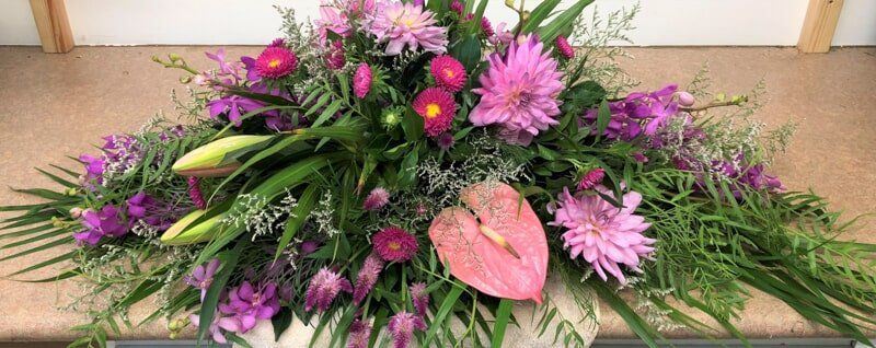Pastels Mix Flowers — Funeral Flower Arrangements in Kunda Park, QLD