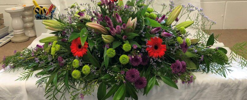 Bright Mixed Flowers — Funeral Flower Arrangements in Kunda Park, QLD
