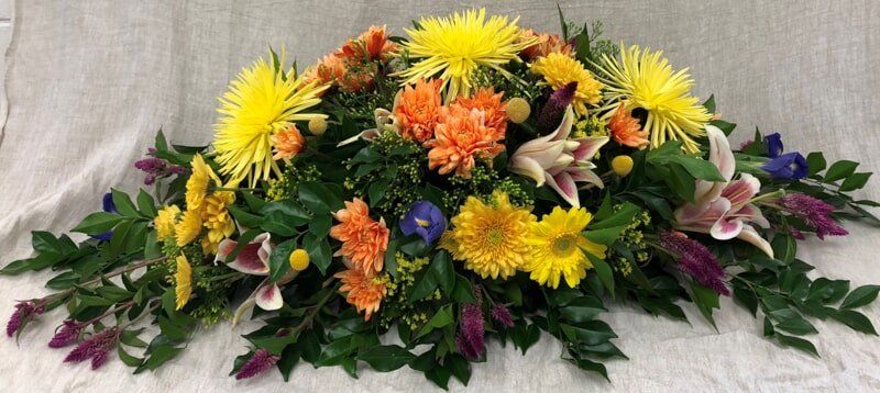 Mixed Bright Flowers — Funeral Flower Arrangements in Kunda Park, QLD