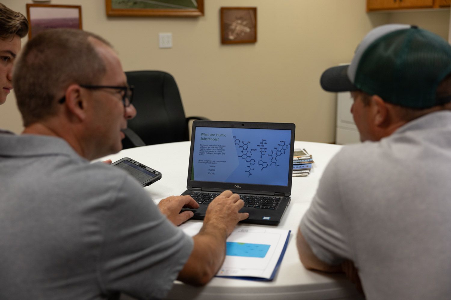 Brad Rocke explaining soil health and biology