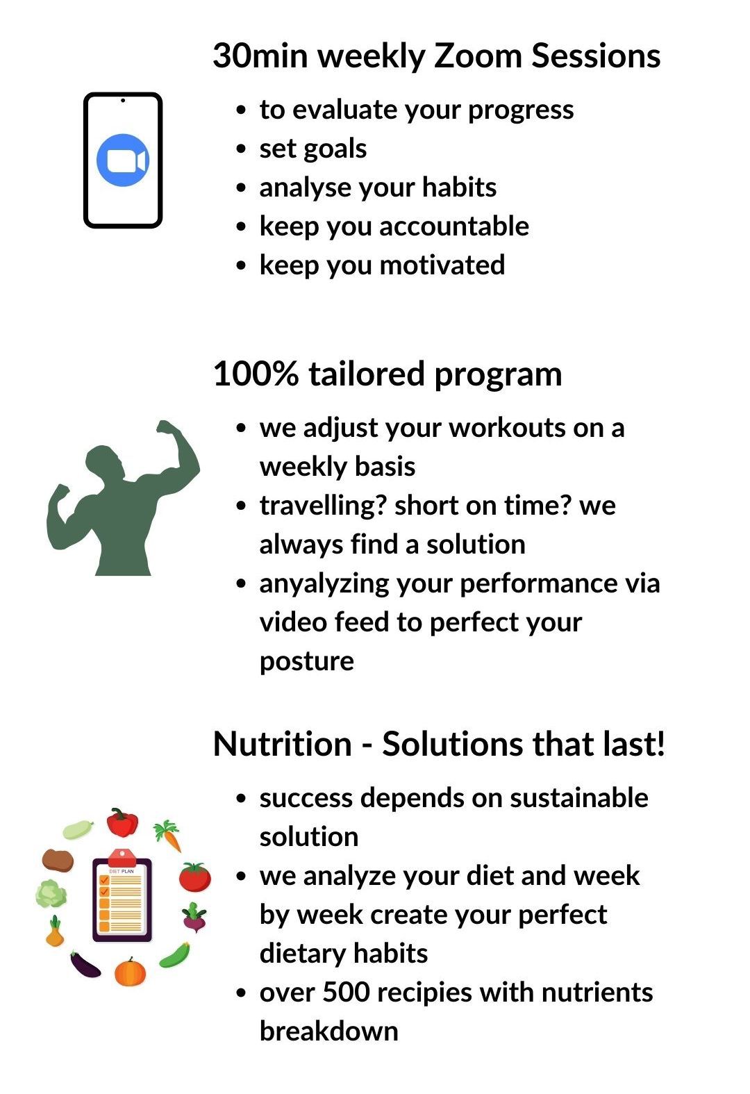 Description of what is included in the premium 1:1 online coaching package with Manuel Scheu