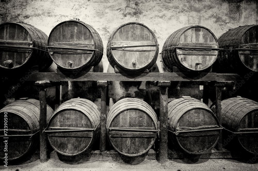 Wine barrels