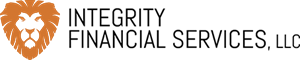 A logo for integrity financial services llc with a lion on it