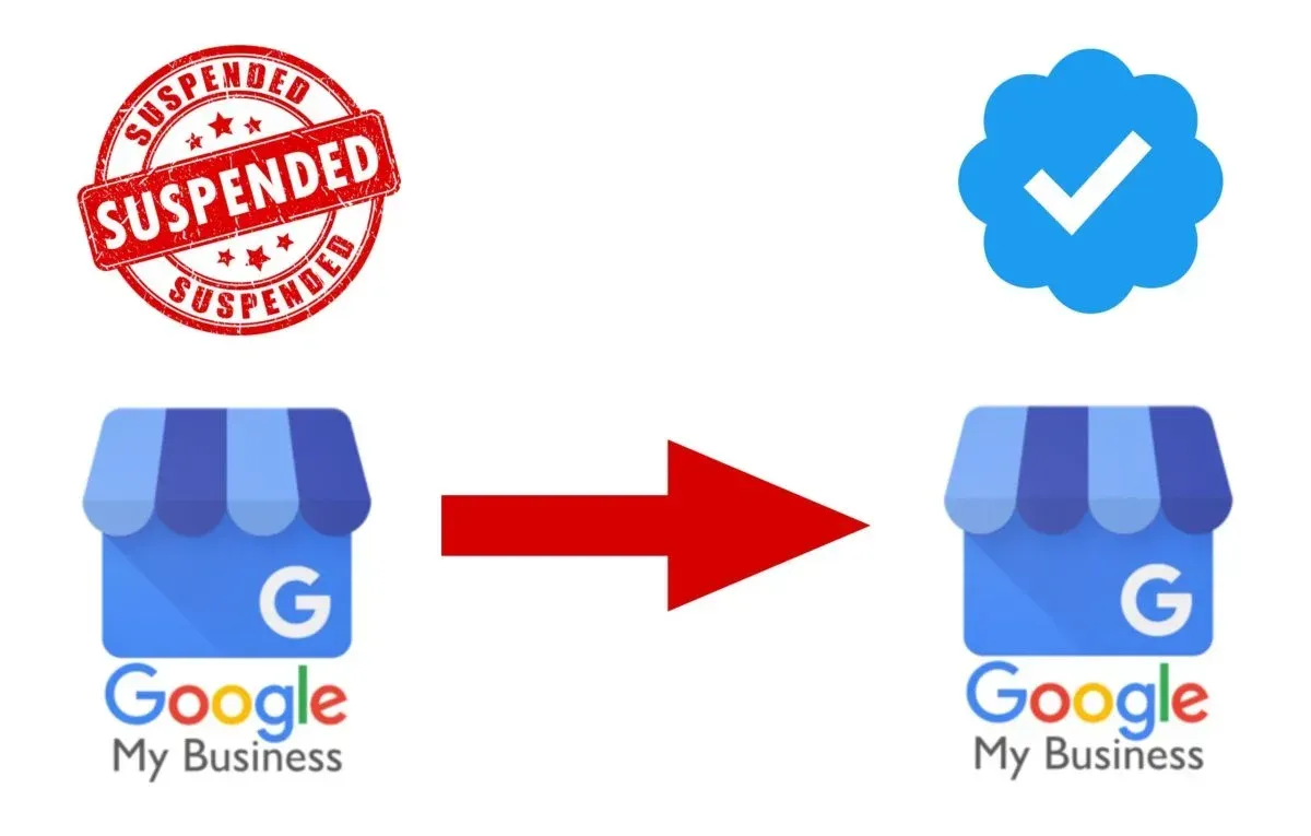 A google my business logo has been suspended