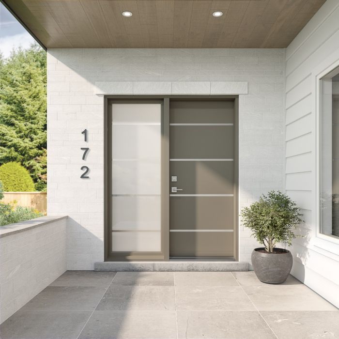 A front door with the number 172 on it