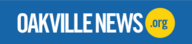 Oakville News logo: white text on a blue background, with a yellow circle containing “.org”.
