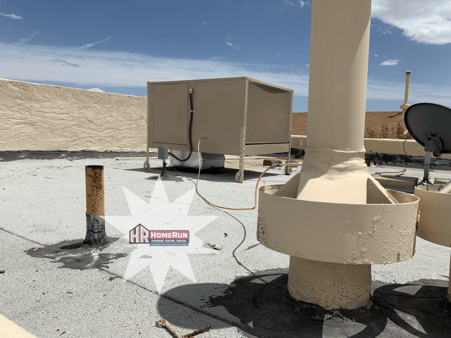 A/C Unit on Roof — Albuquerque, NM — HomeRun Plumbing Heating Cooling