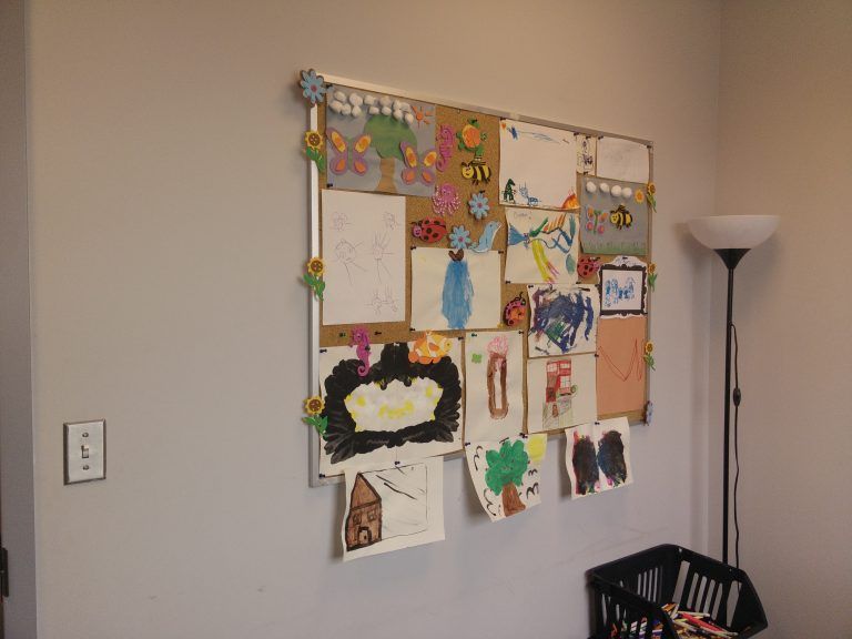 Amazing artwork designed by children in play therapy sessions.