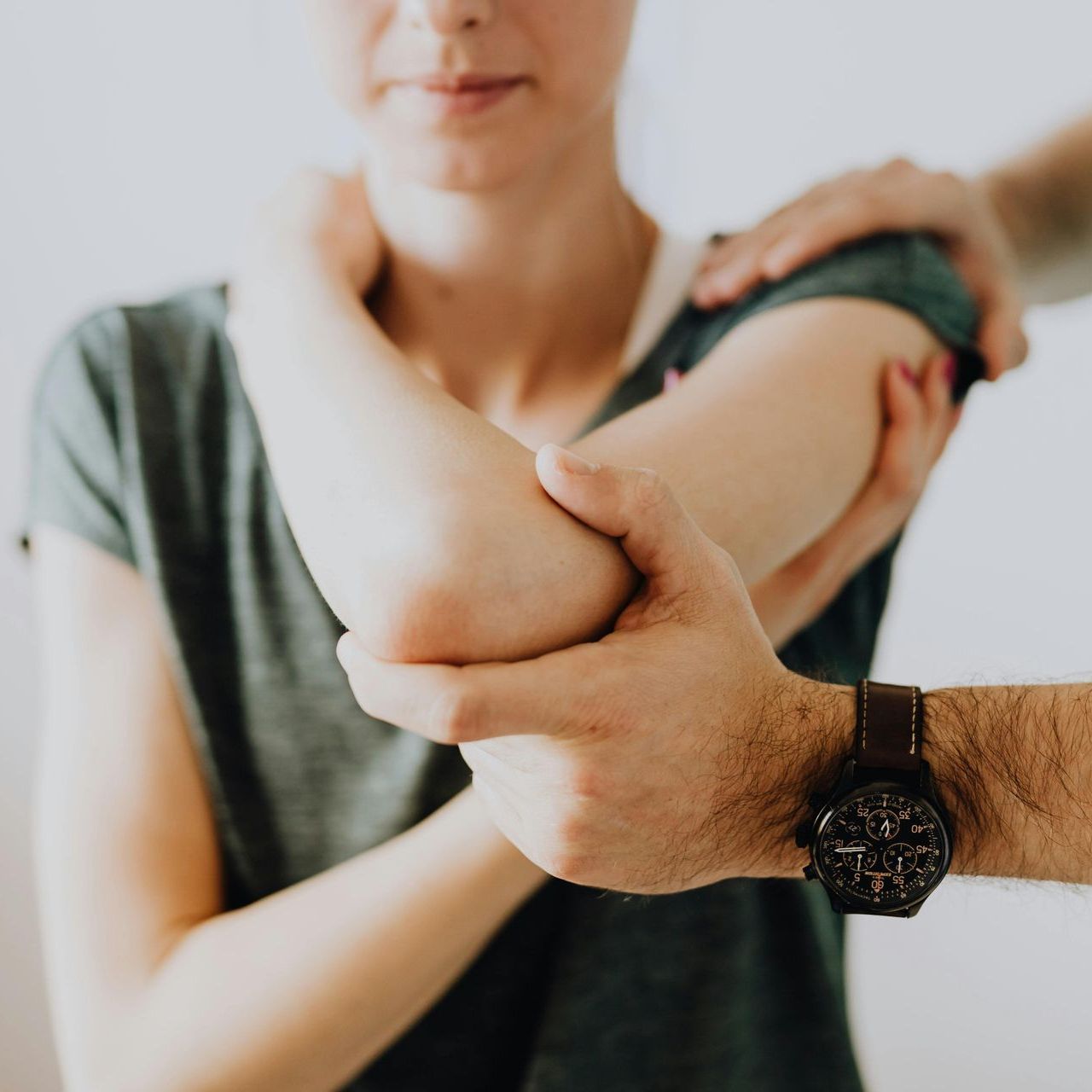 A physiotherapy session with a lady