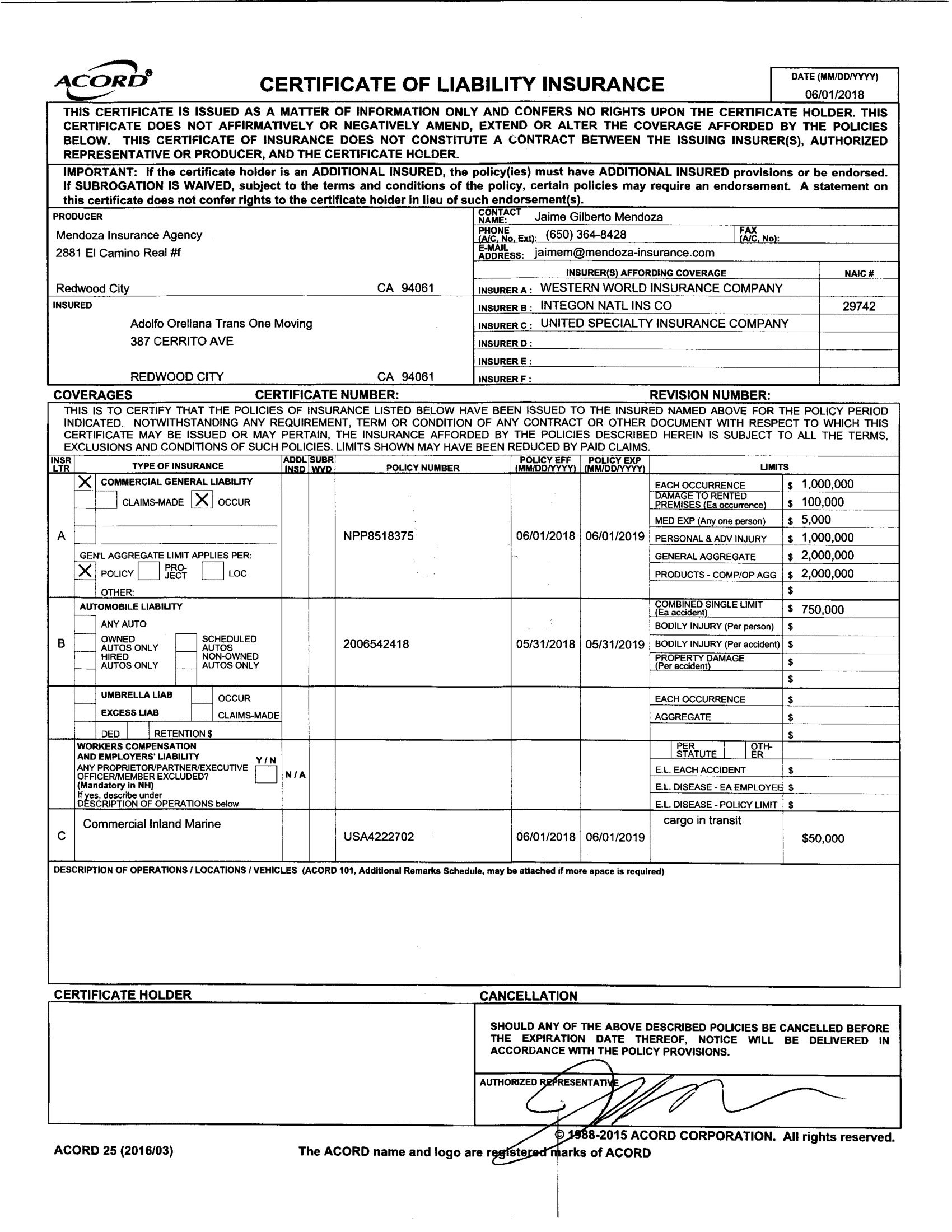 A black and white certificate with a lot of information on it.