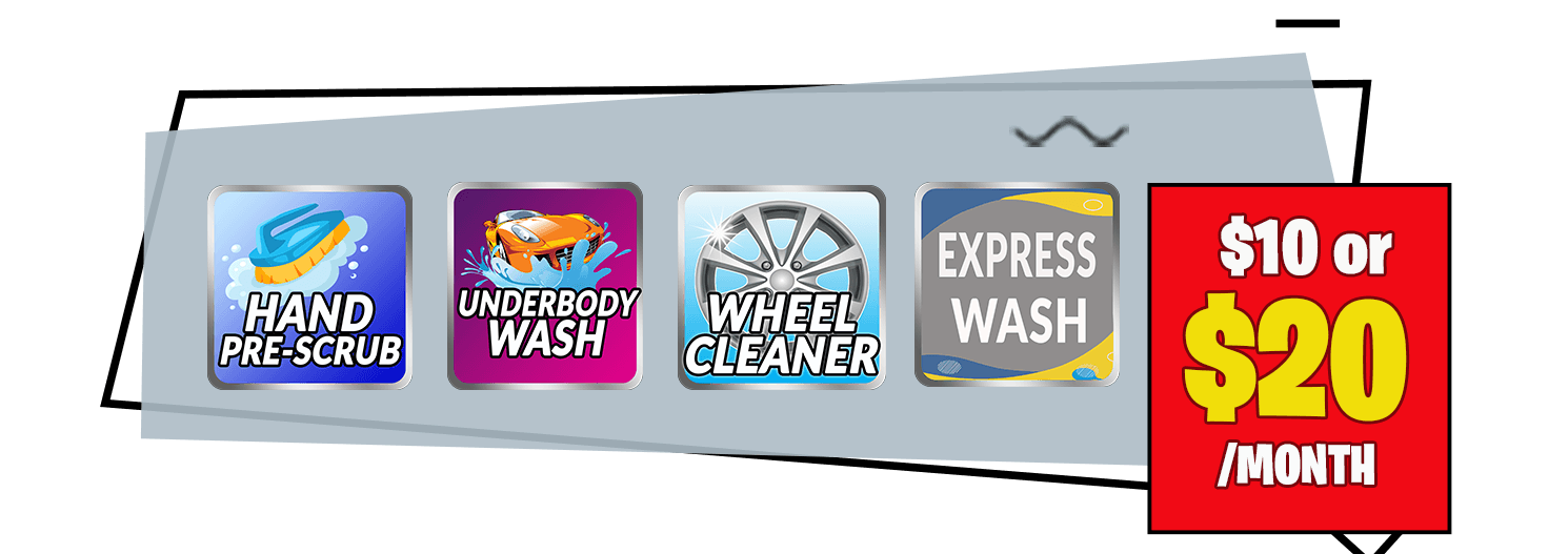 $6 per wash for a basic wash at Mr. Express Car Wash