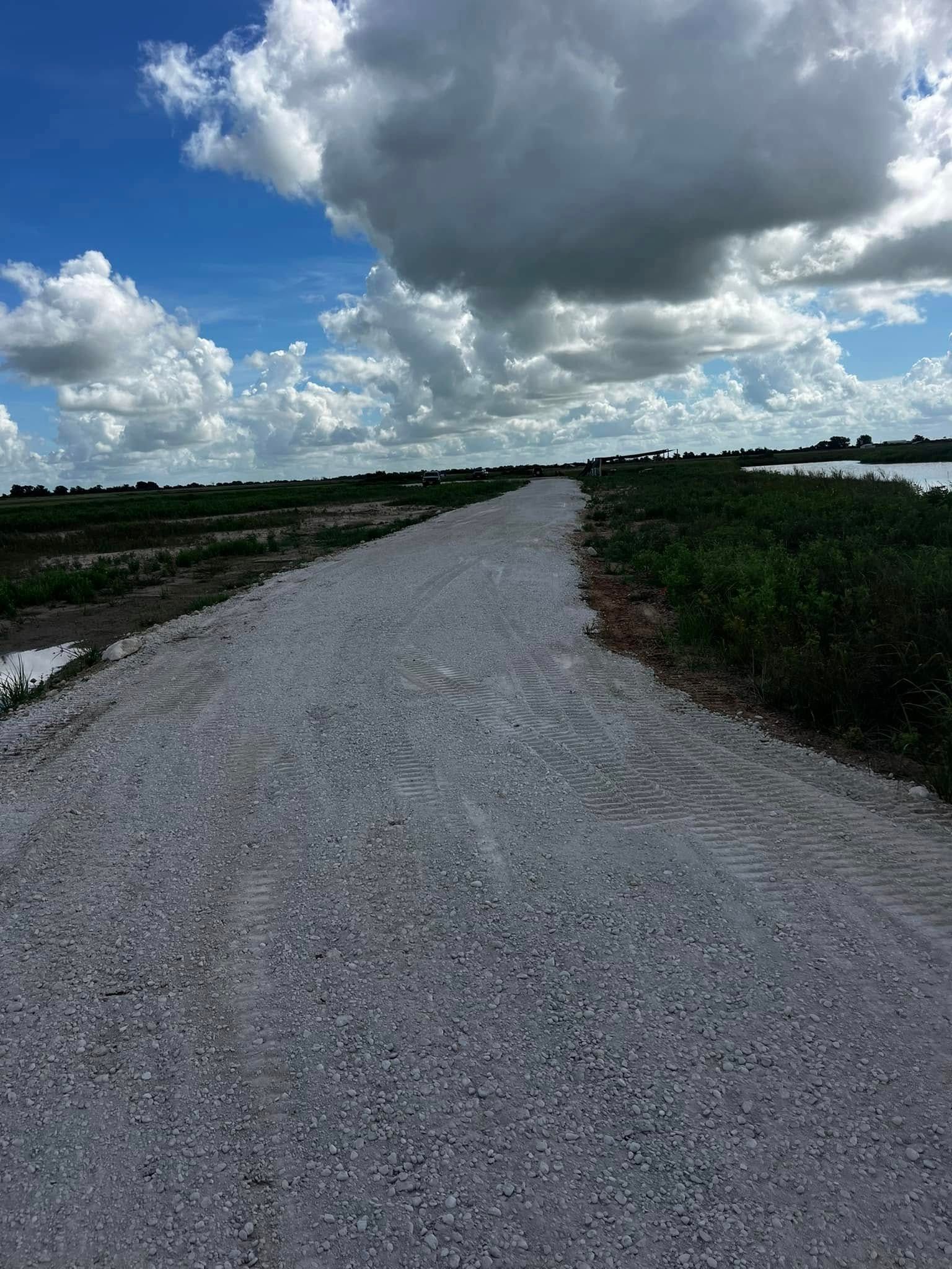 Private road construction project by Gulf Coast Conservation in Southeast Texas