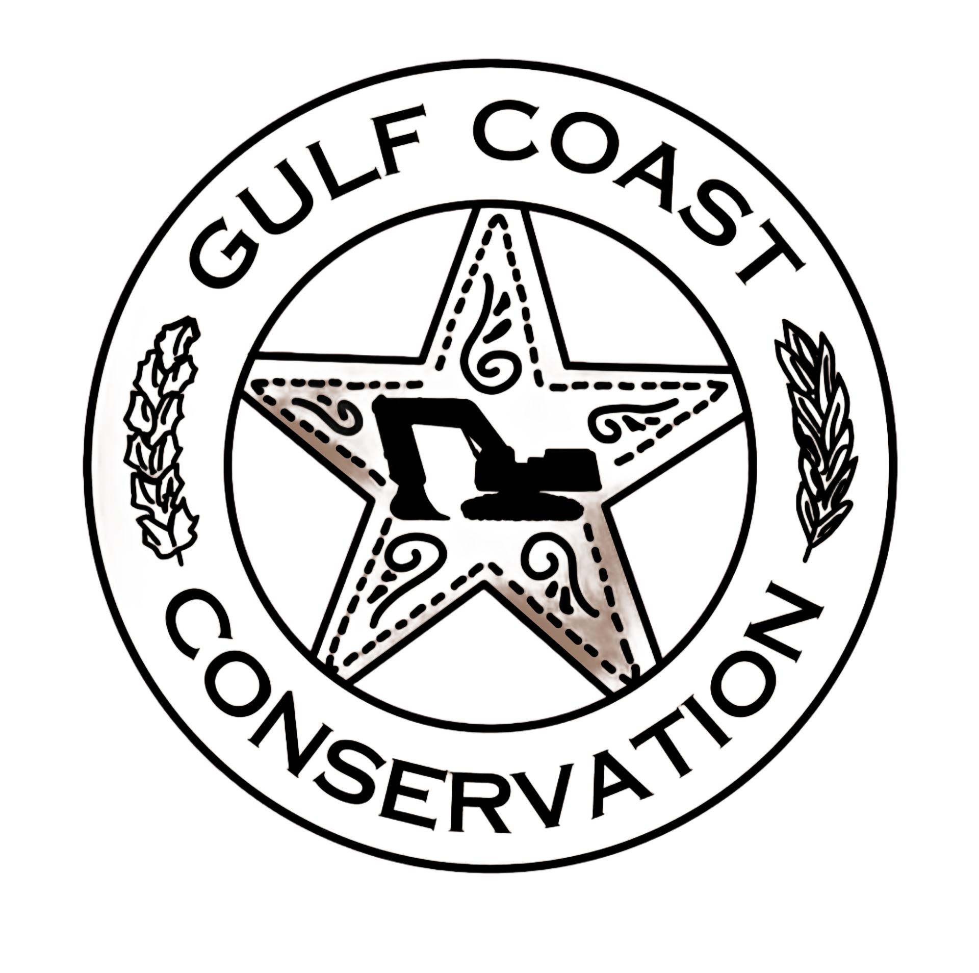 The logo for the gulf coast conservation agency