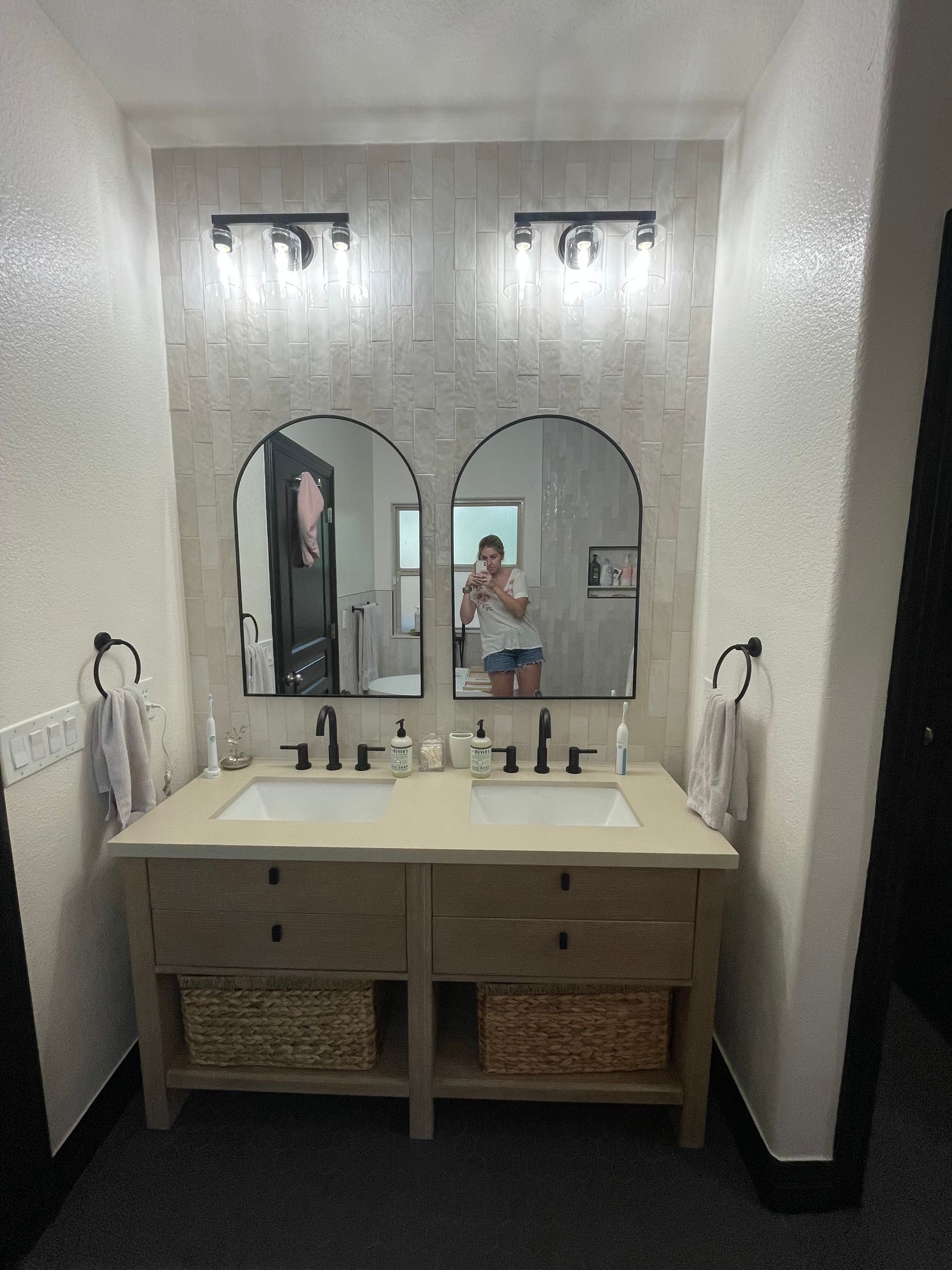 Bathroom sink after