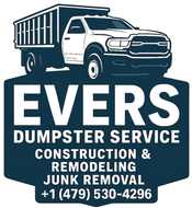 The logo for ever 's construction and remodeling shows a house with a blue roof.