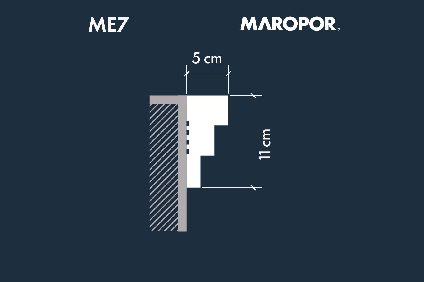 Moldura Exterior 07 (sin revestir) - 11X5x100