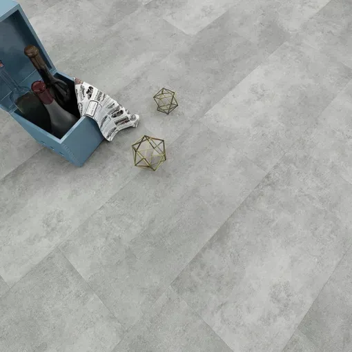 Piso Vinílico SPC Click 10052686 Concrete 5mm con manta