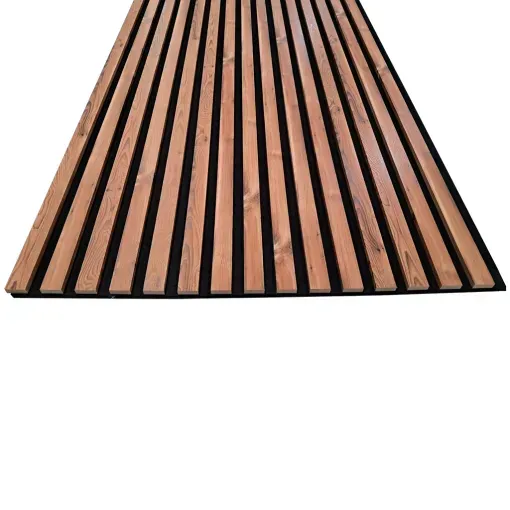 Revestimiento de Pared Interior Acústico Nogal