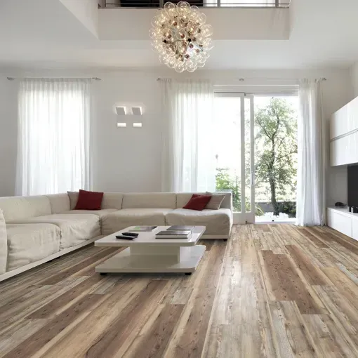 Piso Vinílico SPC Click Pino Helsinki SP010 5mm con manta