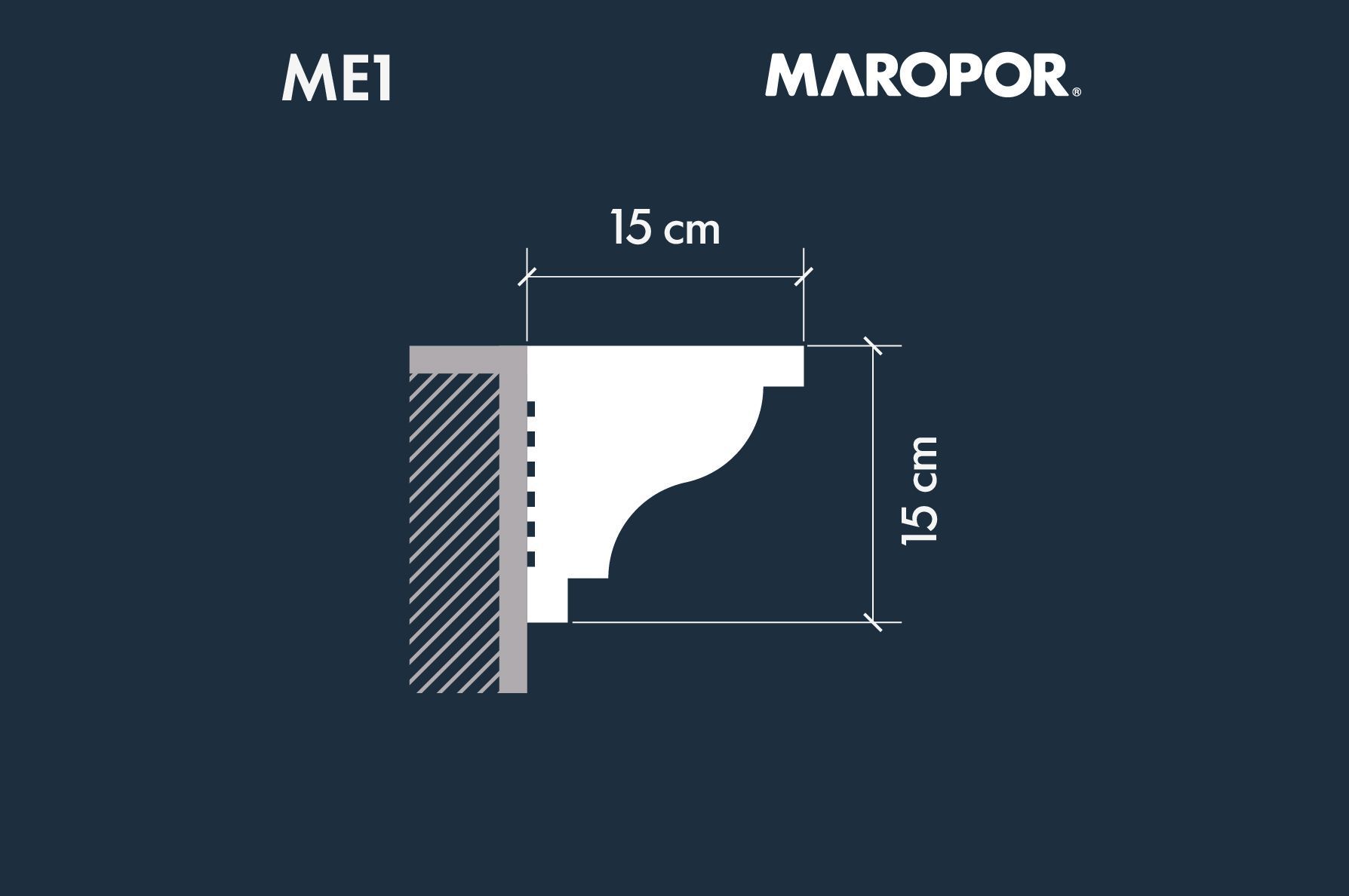 Moldura Exterior 01 (sin revestir) - 15X15x100
