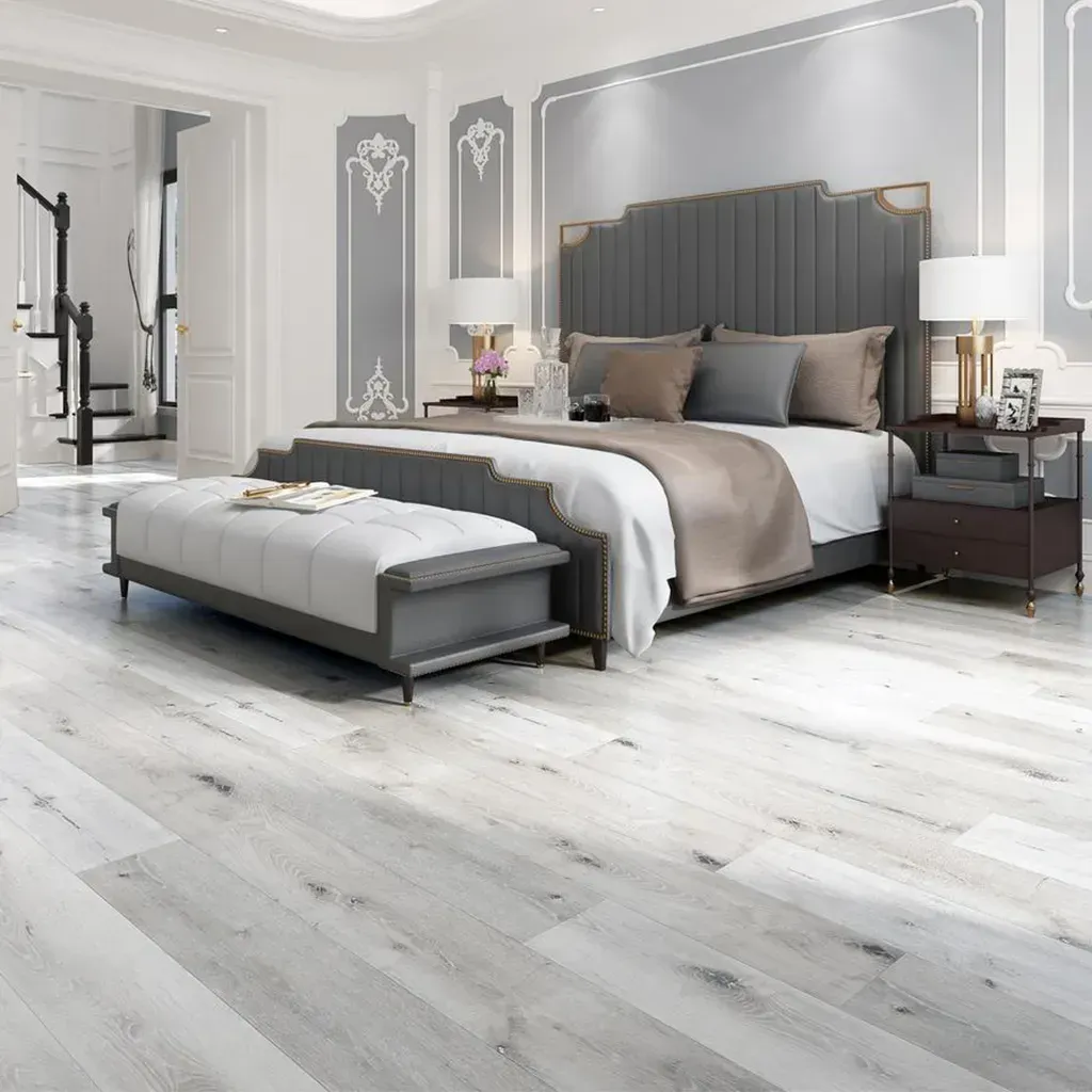 Piso Vinílico SPC Click Roble Fox SP001 5 mm con manta