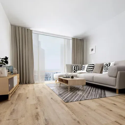 Piso Vinílico SPC Click Roble Millenium SP002 5mm con manta