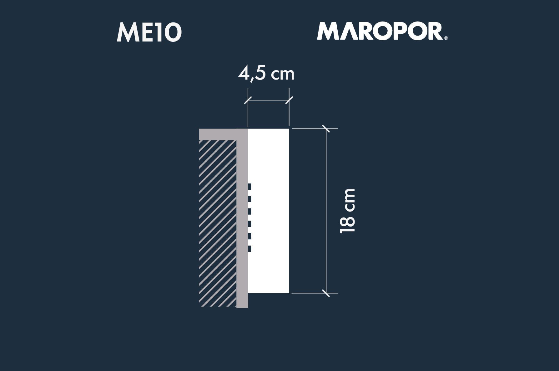 Moldura Exterior 10 (sin revestir) - 18X4,5x100