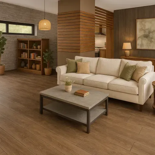 Piso  Flotante Melamínico Roble Rústico L8617 AC4 8mm.