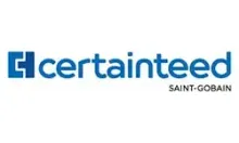 CertainTeed logo in blue, Saint-Gobain in gray below.