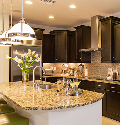 Stone Countertops — Luxury Kitchen with Countertops in Los Angeles, CA