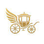 Gold winged carriage.