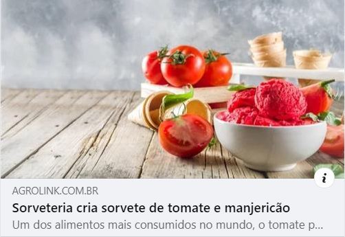 Sorveteria cria sorvete de tomate e manjericão