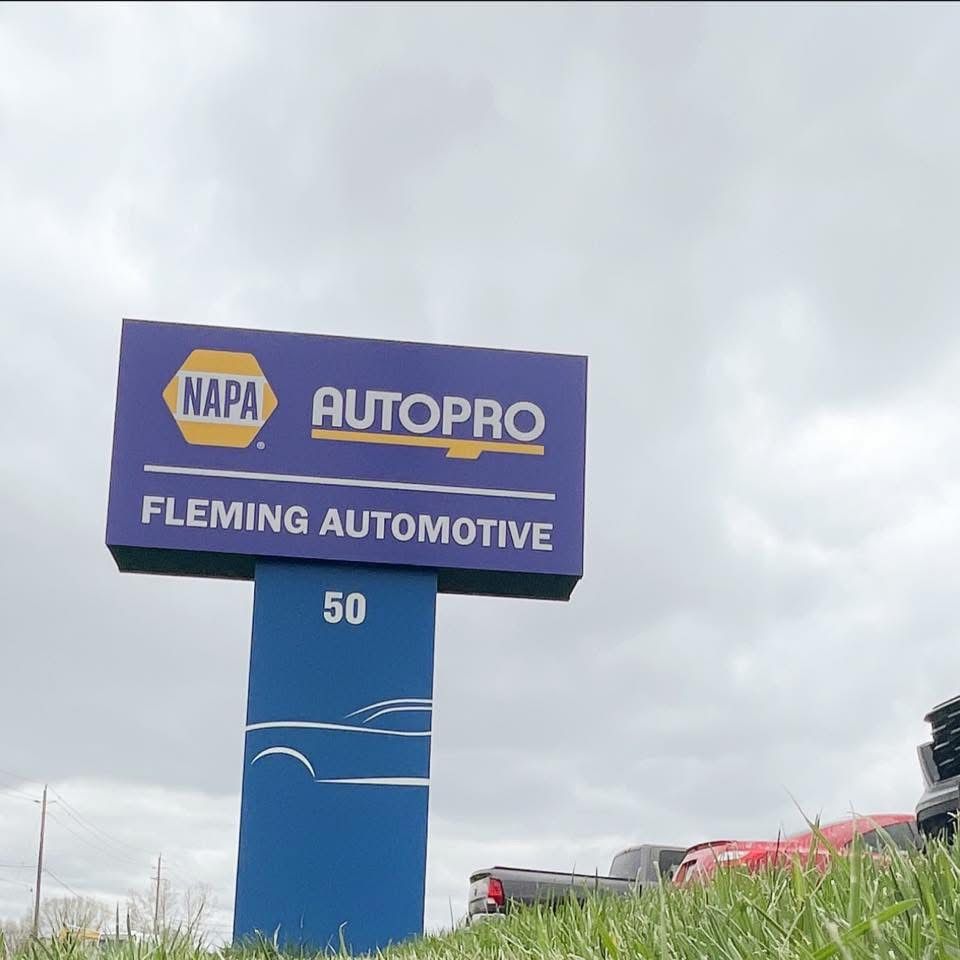 Fleming Automotive - our sign
