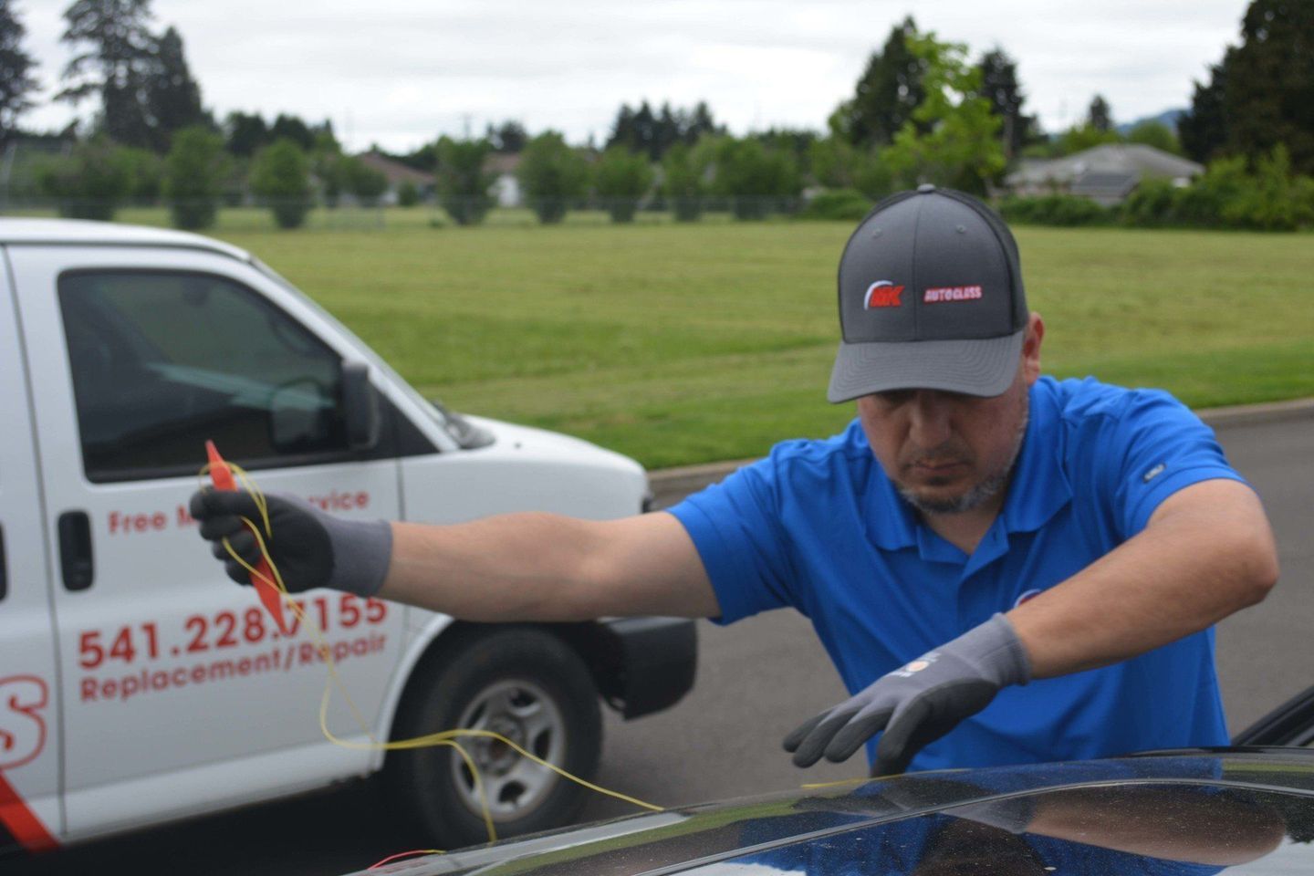 Kam Marquez is the owner of MK Auto Glass in Eugene, Oregon. 
