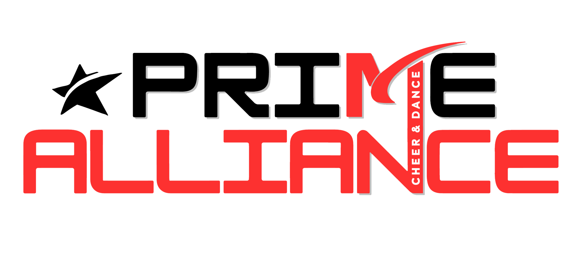 The logo for the prime alliance is black and red.